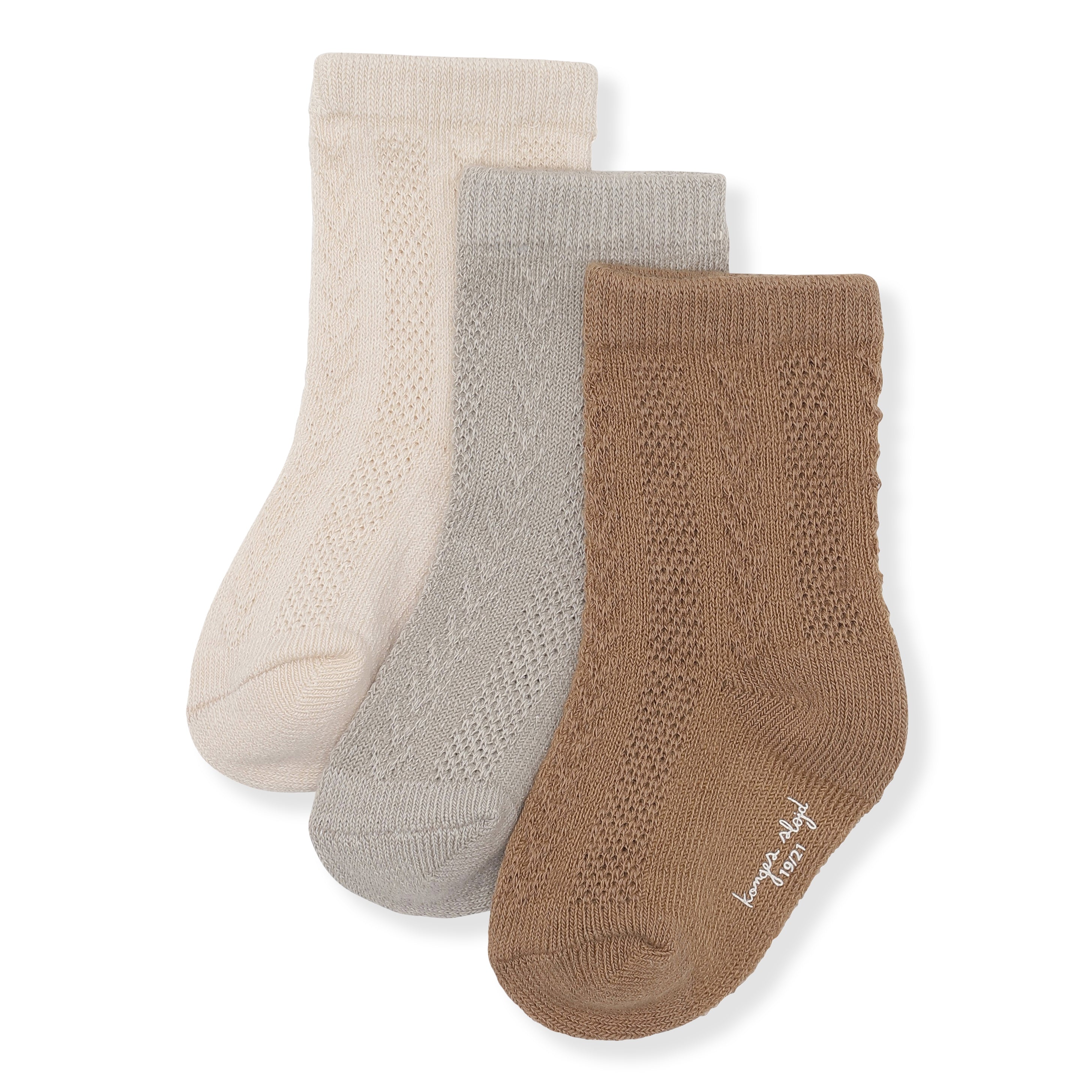 Almond – 3 Socken Pack Pointelle Nellson Frau