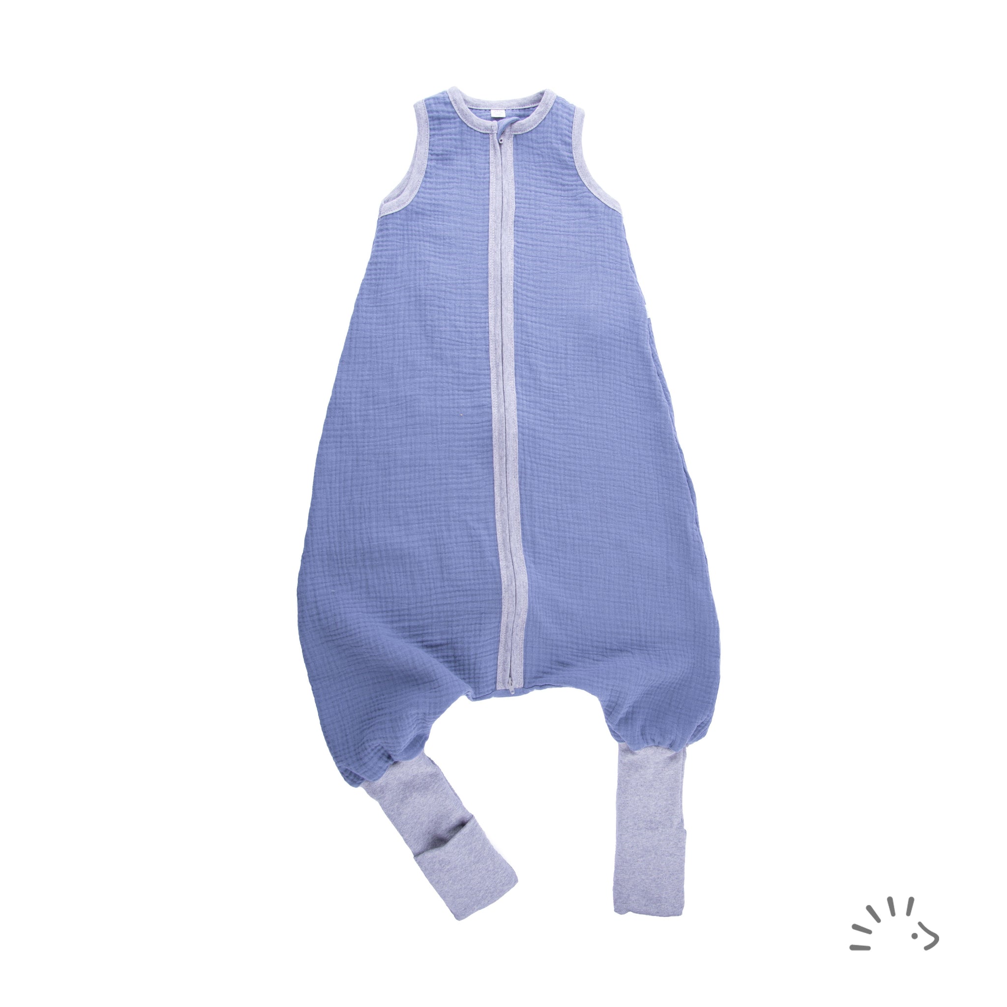 amazon schlafsack mit beinen Schlafsack mit Beinen Musselin Graublau